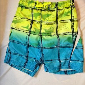 Gerry Brand Boys Blue and Yellow Swim Shorts